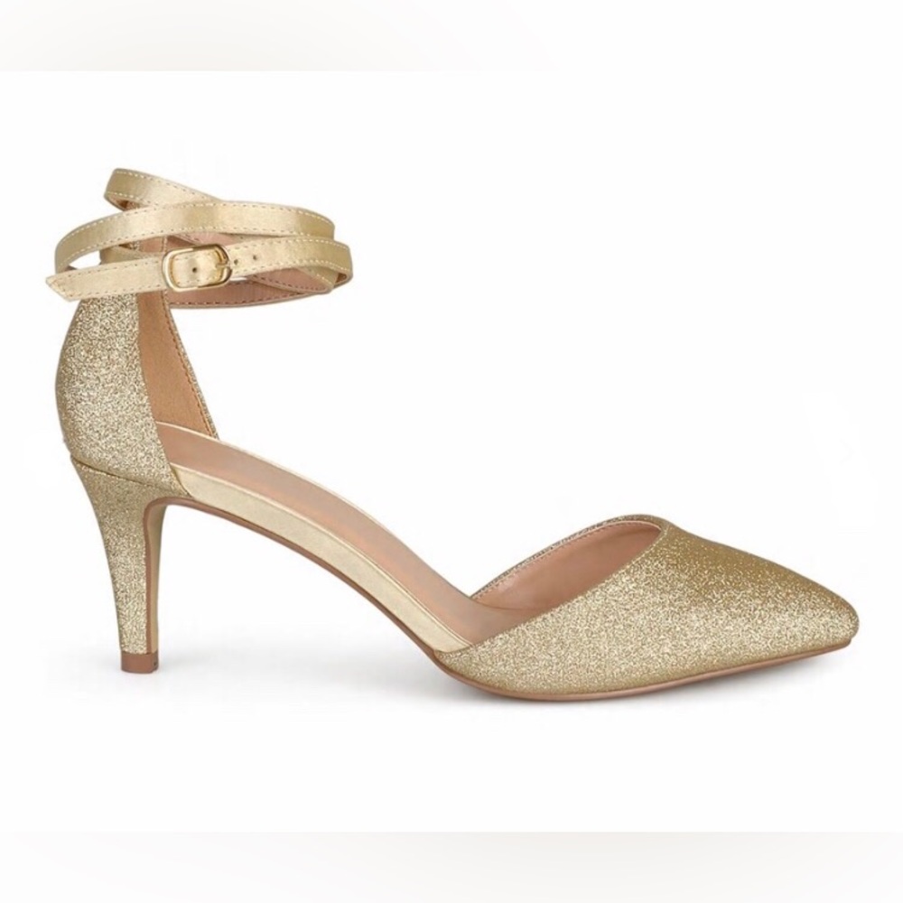 Gold Leula Special Occasion Pumps